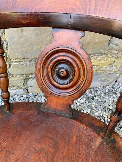 Victorian Elm & Beech Windsor Armchair.