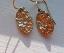 Gold drop earrings
