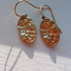 Gold drop earrings