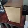 Wharfedale denton 2 stereo speakers bookshelf pair fully refurbished, recapped crossovers, repainted cabinets and fitted new grills material Image 2