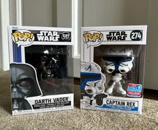 Star Wars Funko Pop Bundle | Captain Rex #274 2018 Fall Convention Exclusive + Darth Vader #597