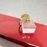 Multi-Tourmaline, White Zircon Floral Ring Image 10