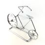Chrome bicycle clock for child room Image 3