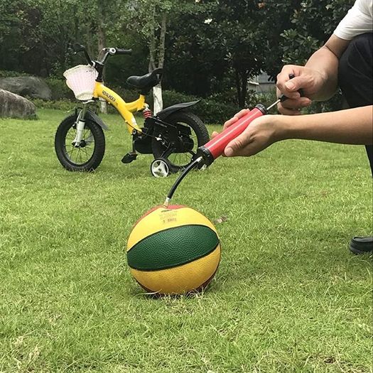Portable Ball Pump,Air Pump Inflator Kit with Needle,Nozzle, Extension Hose Hand Pumps for Basketball Football Volleyball Water Polo Rugby Exercise Sports Ball Balloon Swim Inflatables (FREE POSTAGE)