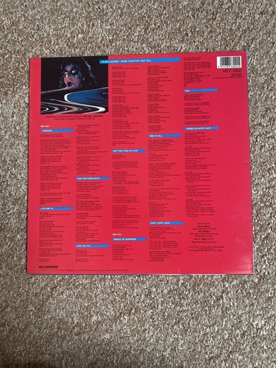 Alice Cooper "Raise your Fist and Yell" vinyl