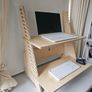 Adjustable Standing Desk Converter / Wooden Desk Riser (Birch Plywood) Image 2