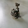 Silver Rose Flower Ring Image 2