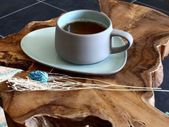 Ogo Living Outo Stoneware Cup and Saucer Dark Grey