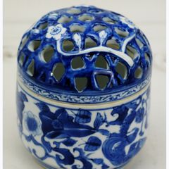 Blue White Porcelain Posy Rose Bowl