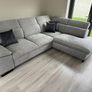 L shape corner sofa beds with storage underneath in stock Image 2