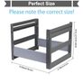 Grey Plastic Hanging Folder Shelf, for Office, Study, Hospital Data Organization,Outer Frame: 14.29X12.79X10.83 inch, Product Includes Separate File Holder Without Suspension Files Image 3
