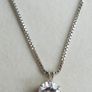 Vintage Sterling Silver 925 Fine Zirconia Pendant and Necklace length 21" - 8,46g Image 4
