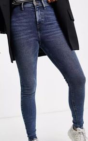 River Island High Rise Jeans UK10 32