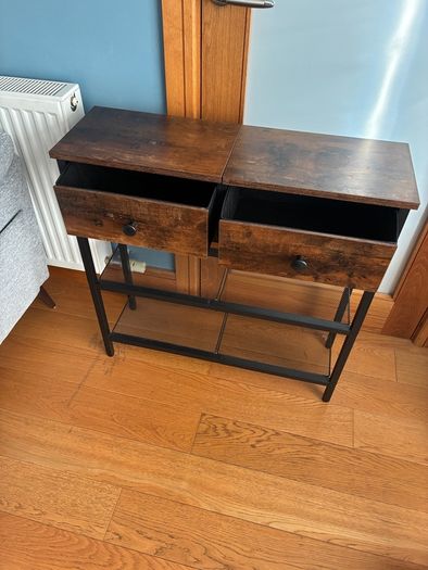 2 Drawer Hall Table Shoe Storage