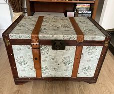 Large Decorative Wooden Trunk