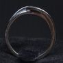 14ct White Gold Blue Stone Ring Je t aime toi Romantic French Engraving 3.18g Image 6