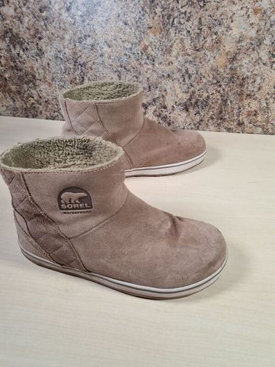 Womens Sorel Glacy Short Waterproof Ankle Boots Winter Size Uk 7 Eu 40 (AT1)