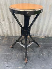 Vintage Industrial Evertaut stool c1940