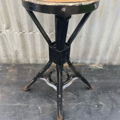 Vintage Industrial Evertaut stool c1940