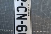Sticker number plate made to order