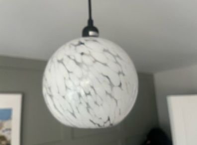 3 Pendant Shades - white glass