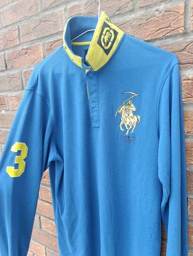 Vintage Y2K Ecko Unltd Long Sleeve Polo Shirt Mens Medium M
