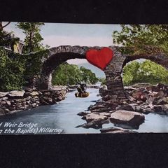 Ireland Postcard : Old Weir Bridge , ( Shooting The Rapids ) , Killarney , Co. Kerry - 1920s