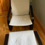 IKEA Poang armchair and footrest for sale. Image 3
