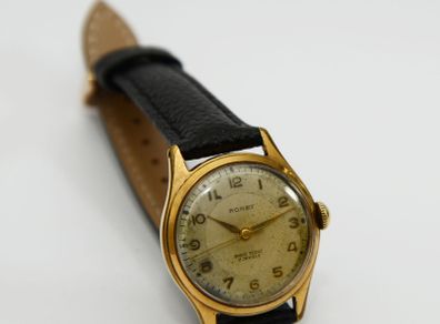 Vintage Gents French Made  Ronet Gold Watch
