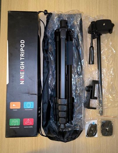 Nineigh CT100 Camera & Phone Tripod Stand with Remote