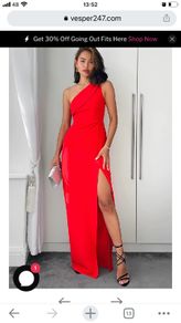 Vesper Red Dress New