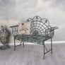 Garden Bench Antique Iron Bench Nostalgic Bench Wrought Iron Image 5