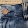SIMPLY Chic Tie Dye denim jeans with diamante details Sz 40 L (Fit 10-12UK) Image 3