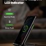 Wireless Charger 2-Pack, 15W Fast Wireless Charging Stand with Sleep-friendly Adaptive Light Phone Charge For iPhone 14 13 12 11 Pro Max X Plus Samsung Galaxy S22 S21 S20 Google Pixel Xiaomi etc (FREE POSTAGE) Image 3