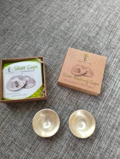 Silver nursing/Breastfeeding cups