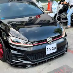 Front Bumper Splitter Lip Diffuser Body Kit Spoiler Guard For Golf 7 7.5 MK7 MK7.5 GTI GTD R R-Line 2012-2020 Maxton Style