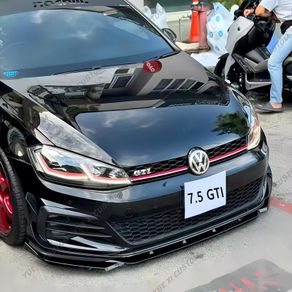 Front Bumper Splitter Lip Diffuser Body Kit Spoiler Guard For Golf 7 7.5 MK7 MK7.5 GTI GTD R R-Line 2012-2020 Maxton Style