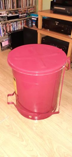 Justrite metal bin