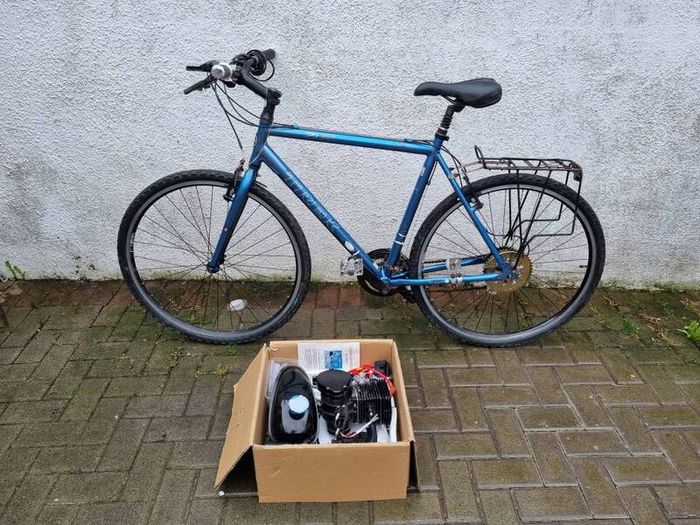 Trek Bicycle and 110cc Engine Kit