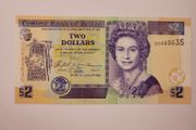 2005 Belize Two Dollars Unc Notes