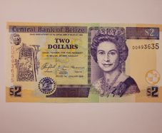 2005 Belize Two Dollars Unc Notes