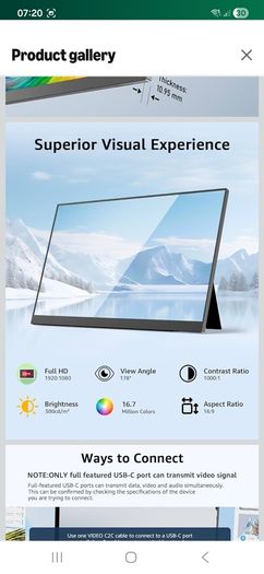 portable FHD monitor