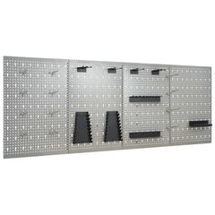 Wall-mounted Peg Boards 4 pcs 40x58 cm Steel