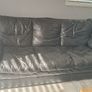 Black leather sofas Image 3