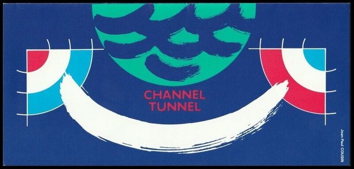 1994 Channel Tunnel Souvenir Folder Complete including presentation pack and First Day Covers from both Great Britain and France