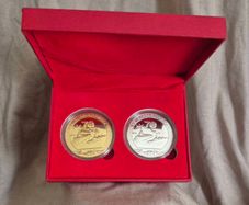 Chinese National people's army 70th anniversary, commerative coin set cased.