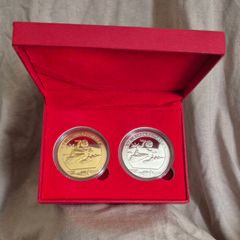 Chinese National people's army 70th anniversary, commerative coin set cased.