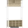 Coat Rack with Bench, Shoe Storage & Shelves Image 6