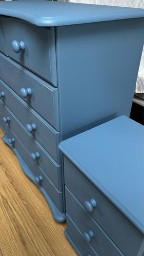 Upcycled chest of drawers and 2 lockers