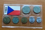 Czechoslovakia 1983 Coins set UNC Mint CSSR.